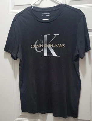 Calvin Klein T-shirt Men's Color Black and Gold Size Medium - Image 1 of 3