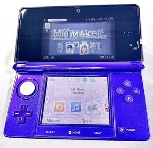 Nintendo 3DS Midnight Purple Konsole mit 17 Spielen - getestet TOP! - Bild 1 von 7