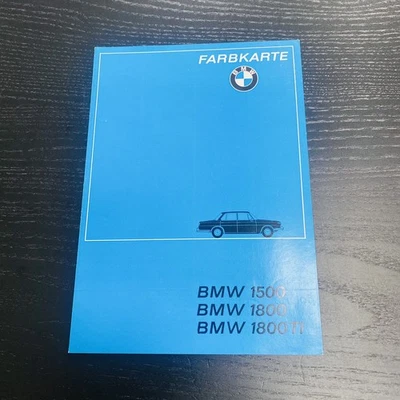 BMW 1500 1800 1800TI carta de colores Color Chart Paint original de colección Foto 1 de 3