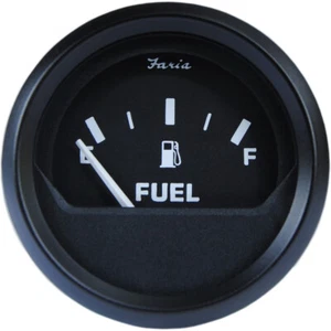 Faria 2" Fuel Level Gauge Metric - Euro Black 12802 - Picture 1 of 3