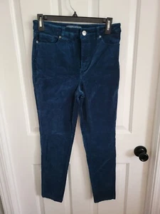 Modcloth Damen türkisblau Samt Skinny Hose Größe 6 - Bild 1 von 5