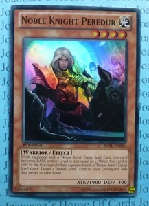 Tarjeta Yu-Gi-Oh Noble Knight Peredur LVAL-EN085 Súper Rara 1a Edición Nueva - Imagen 1 de 3
