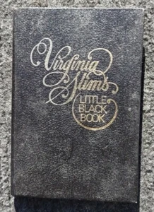 Piccolo libro promozionale ""Virginia Slims"" nero - Foto 1 di 2