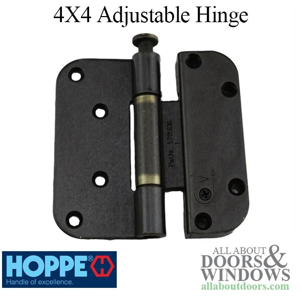 Hoppe регулируемый дверной шарнир Millennium 2D Inswing 4x4 стальной дверной шарнир - Изображение 1 из 2
