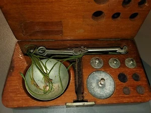 Antique Precious Metals Diamond Scale, Weight, original box - Picture 1 of 3