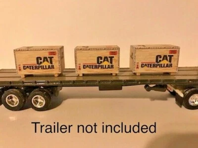 1/64 scale trailer load set of 3 TRUCK LOAD OF FUN caterpillar   ertl, dcp, semi - Image 1 of 2