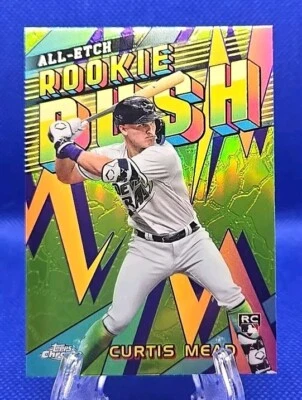2024 Topps Chrome All-Etch Rookie Rush Curtis Mead Rookie RC #CERR-6 Rays - Image 1 of 2