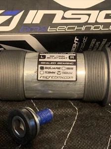 INSIGHT BMX TECHNOLOGIES SQUARE TAPERED BOTTOM BRACKET 118 mm. BMX RACING - Picture 1 of 6