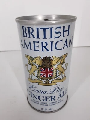 Rare VINTAGE BRITISH AMERICAN EXTRA DRY GINGER ALE  CAN - Image 1 of 4