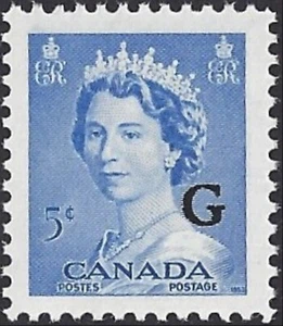 🍁Canada #O37 "QUEEN ELIZABETH II" Brand New 1953 Overprint G Issue - Picture 1 of 2