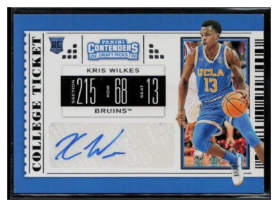 2019 Panini Contenders Draft Picks Auto #97 Kris Wilkes RC Auto - Image 1 of 2