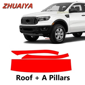 Roof+A Pillars PreCut Paint Protection Film For FORD RANGER 2019-2023 - Picture 1 of 6