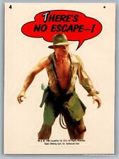 1984 Topps Indiana Jones Sticker #4 There's No Escape! - Pack Fresh NM-MT