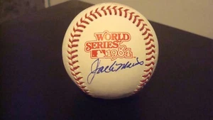 JACK MORRIS AUTOGRAPHED OFFICIAL MAJOR LEAGUE 1984 WS BALL SIGNED DETROIT JSA - Picture 1 of 2