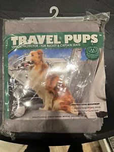 Nuevo protector de vehículo para cachorros de viaje para asientos con hebilla y capitán, gris - Imagen 1 de 3