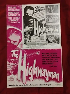 The Highwayman 1951 Kino Promo Paket Werbung - Bild 1 von 7