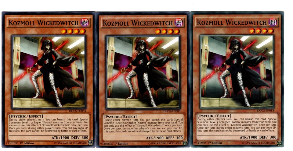 Yugioh - 3X Kozmoll Wickedwitch - Común - 1ª Edición - DOCS-EN083 - Casi Como Nuevo Foto 1 de 1