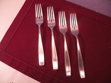 Set Of 4 Hampton Forge Signature HARPER Dinner Forks Flatware Stainless Steel 8"