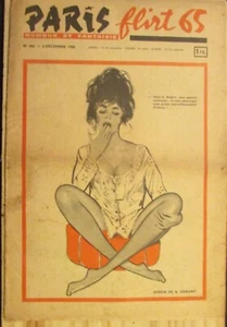 CURIOSA PARIS FLIRT 65 N° 462 de Décembre 1965 HUMOUR FANTAISIE PIN UP - Picture 1 of 4