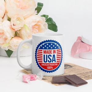 Made in The USA Coffee/Tea Mug 11oz. Cup ( American, USA ) - Picture 1 of 3