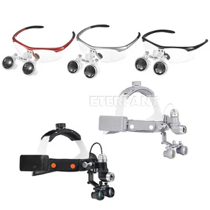 Dental Surgical Binocular Loupe Glass Optical Lens Magnifier/Headlight Lamp 10W - Picture 1 of 70