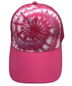 Cappello rosa caldo tie dye colortone berretto da baseball regolabile snapback - Foto 1 di 7