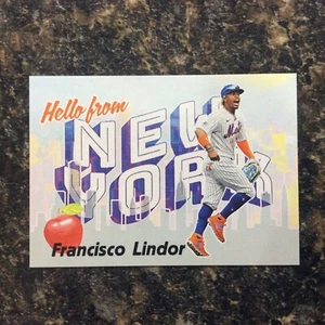 2022 Topps Archives PC-5 Postcard Francisco Lindor New York Mets - Picture 1 of 2