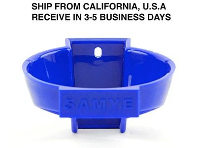 SOPORTE SECADOR DE PELO 1 PIEZA MONTAJE EN PARED PLÁSTICO AZUL Foto 1 de 3