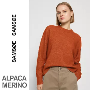 🦙🐑NP 150€ Samsoe Samsoe Strickpullover weich&leicht, M, Alpaka, Merino, Ziegel - Bild 1 von 21