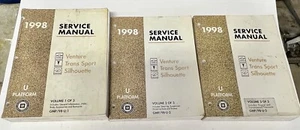 1998 Venture Silhouette Trans Sport Factory Service Manual Complete 3 Volume Set - Picture 1 of 9