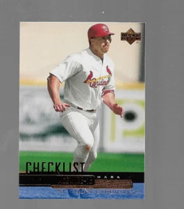Mark McGwire 2000 Upper Deck Series 2 Checklist 421-450 #537 St. Louis Cardinals - Picture 1 of 2