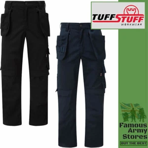 Herren Tuffstuff Proflex Arbeitshose schmale Passform Arbeit Proflex Holster Knieschützer Cargo - Bild 1 von 3