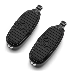 Pedales de estriberas negras de 10 mm para Harley Touring/Softail/Dyna/Sportster/Trike - Imagen 1 de 8