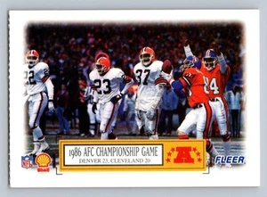 1995 Fleer Shell #3 1986 AFC Championship Game - Picture 1 of 2