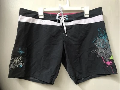 Body Glove Board Shorts Mujer Gris Floral Bordado Playa Surf Talla XL NUEVO CON ETIQUETAS Foto 1 de 3
