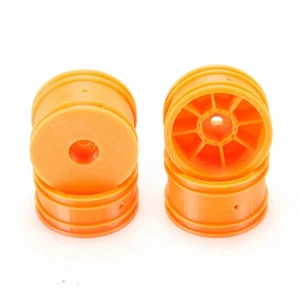 PN Racing 3D Printed Front & Rear Rim 4pcs Orange w/2mm Flanged Micro-B #BL5005O - Picture 1 of 3