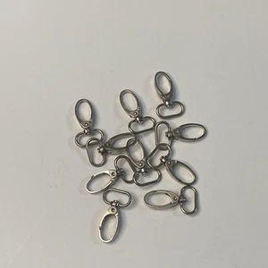 12PCS Set Lobster Clasps Swivel Trigger Clips Snap Hooks Bag Key Ring Findings - Picture 1 of 5