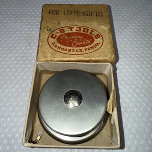Vintage Swiss Record Spinning Reel SPOOL For LEFTHANDERS New In Box C-B Tools - Picture 1 of 8
