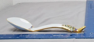 Thai Benjarong Porcelain Spoon – Hand Painted Gold, Red & Green Ornate 10" - Picture 1 of 7