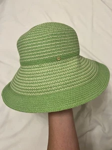 Cappello da sole Betmar New York tesa rovesciata tessuto misto carta donna taglia unica verde - Foto 1 di 12