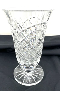 Waterford Vase Irish Lace Diamond Spray Fuß ausgestellt 10" signiert - Bild 1 von 7
