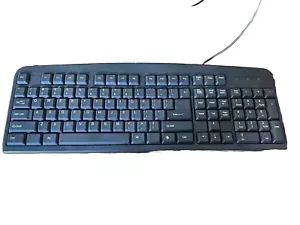 Black Wired iMicro Classic Series Basic 107 key Keyboard Model #KB-BL919EB - Picture 1 of 3