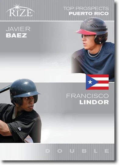 ¡Tarjeta de novato Francisco Lindor & Javier Baez 2012 tamaño hoja "top prospects"! Foto 1 de 1