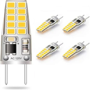 G8 LED Light Bulb 120V 3W Dimmable Bulb for Under Cabinet White Warm White 5Pcs - Picture 1 of 13