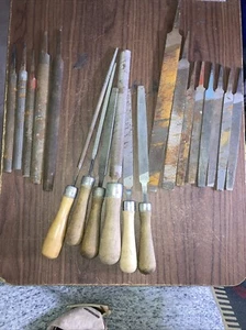 Huge Lot Of 19 Vintage Nicholson Wood Files - Picture 1 of 7
