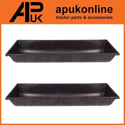 2 Animal Sheep Cattle Horse Pony Dog Pig Goat Feed Feeding Trough 1m 3ft Plastic