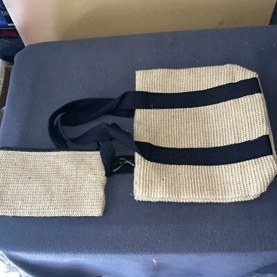 Bolso de Mano Wacoal/12”x10”/Materiales de Yute y Algodón Reciclado. Con bolsa. Foto 1 de 4
