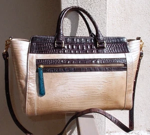 Brahmin Shimmer Melbourne Tote Purse Handbag Satchel Shoulder Bag - 2 straps - Picture 1 of 13