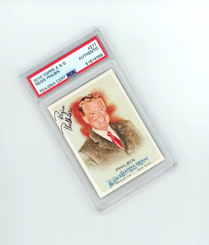 2010 Topps A & G REGIS PHILBIN AUTHENTIC AUTO SIGNED!▪️PSA/DNA Certified! STAR Cover