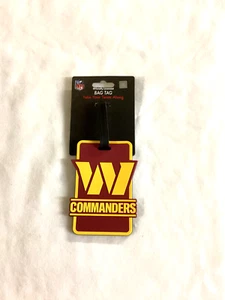 NFL Official Washington Commanders Luggage Tag Travel Bag ID Golf Tag FREESHIP - Picture 1 of 2
